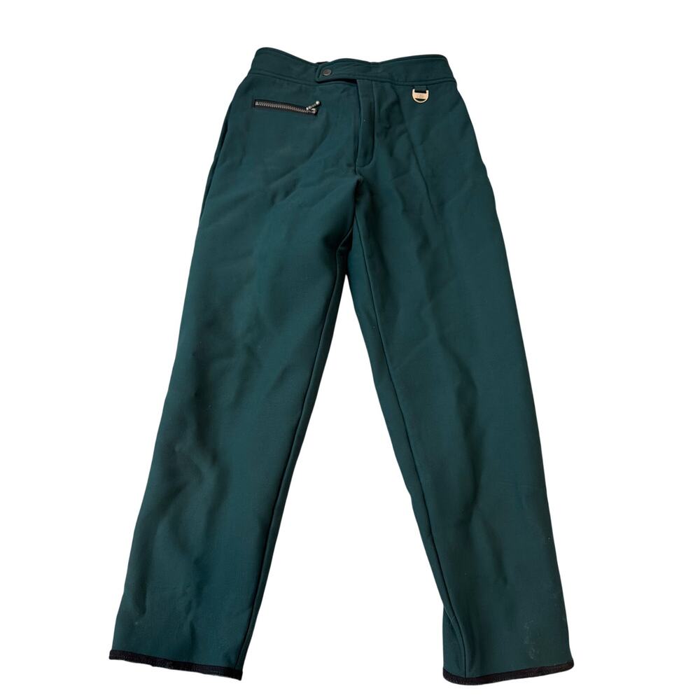 Vintage NILS Forest Green Fleece Lined Ski Snow Pants Women's 12R